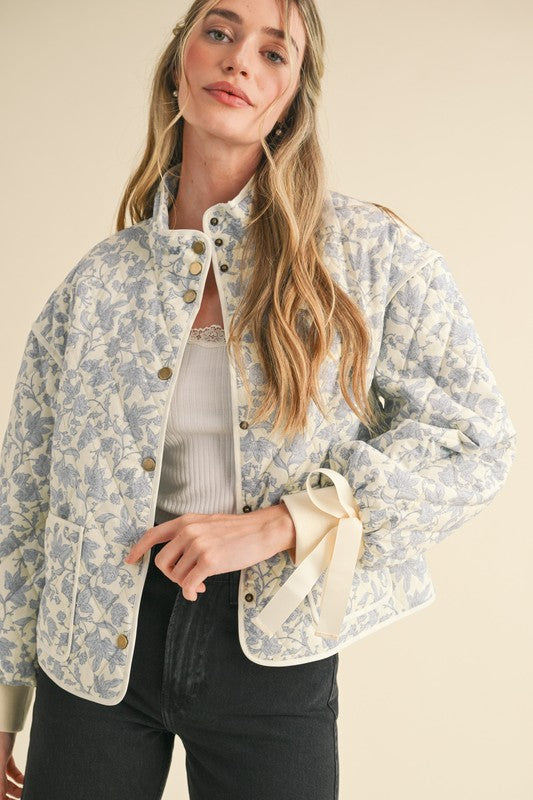 Blue Floral Jacket