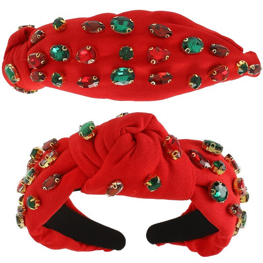 Red Jewel Embellished Headband