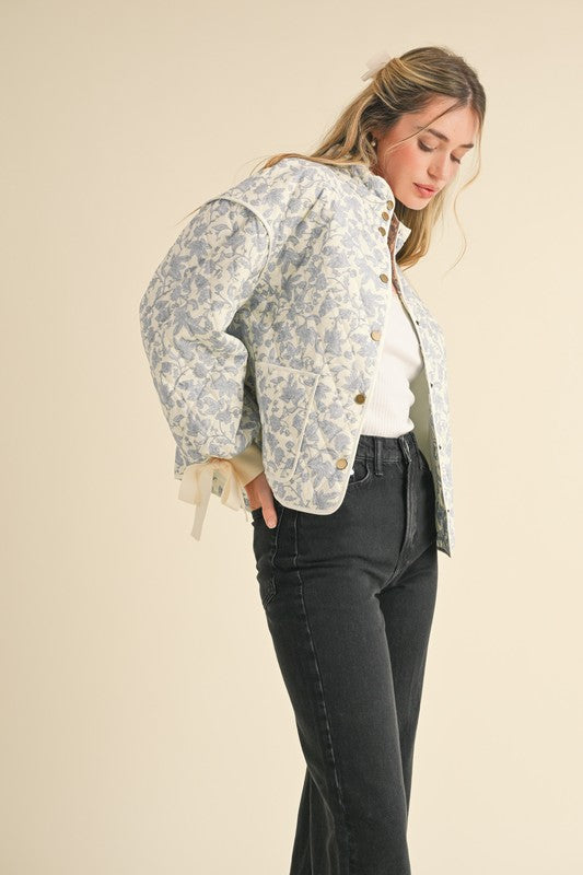 Blue Floral Jacket