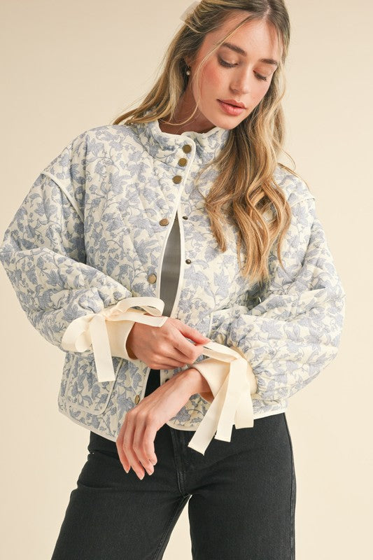 Blue Floral Jacket