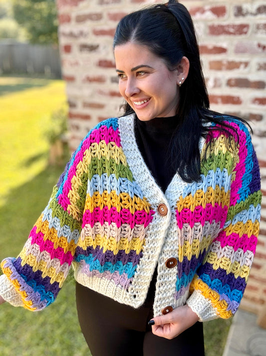 Multi Crochet Cardigan