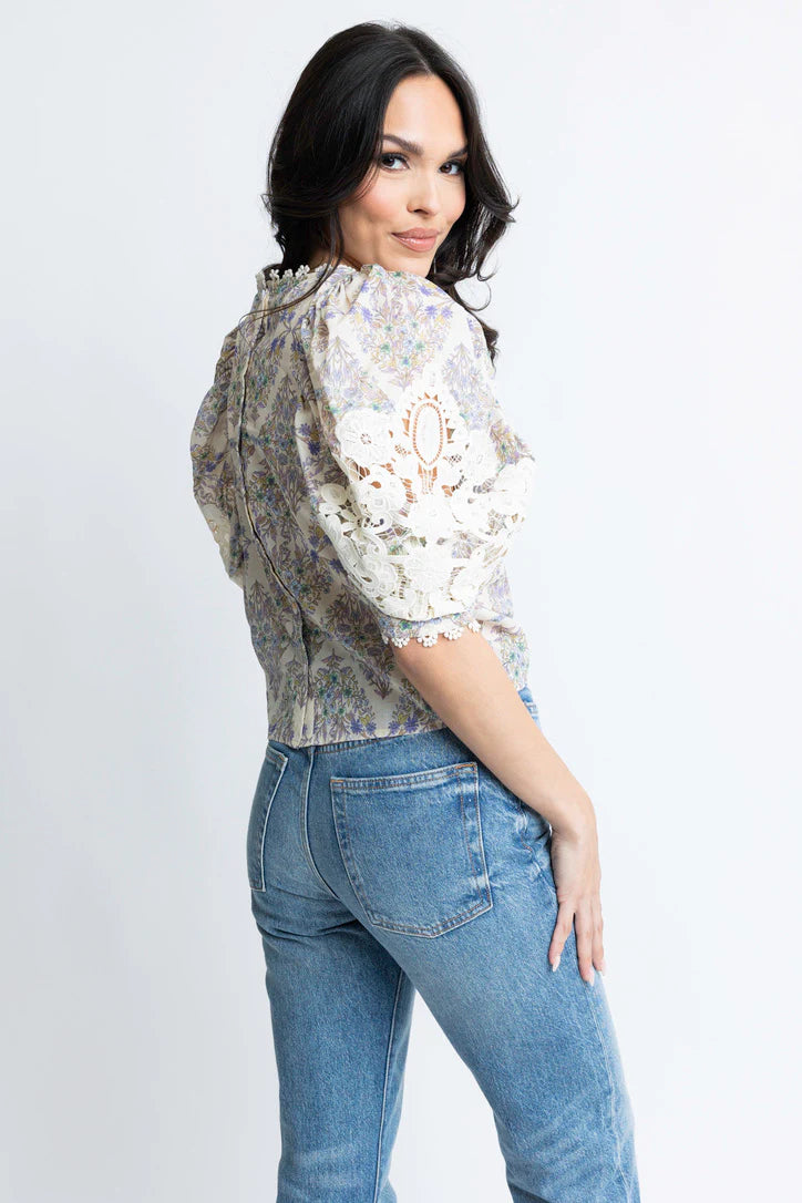 Boho Floral Crochet Top